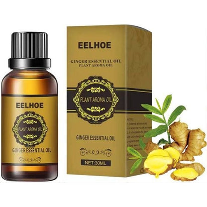 Belly Drainage Ginger Oil, Lymphatic Drainage Ginger Oil, Ginger Essential Oil for Swelling and Pain Relief Lose Weight