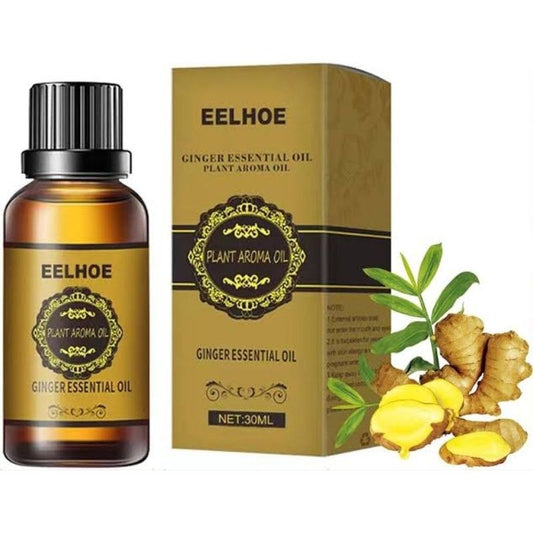 Belly Drainage Ginger Oil, Lymphatic Drainage Ginger Oil, Ginger Essential Oil for Swelling and Pain Relief Lose Weight