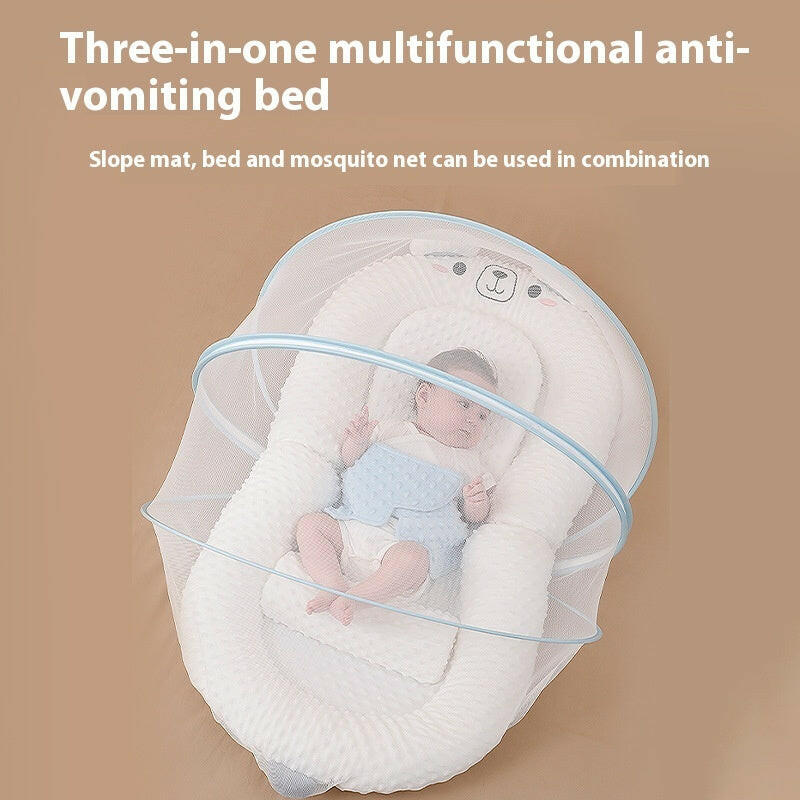 SoothEase™ Anti-Reflux & Anti-Colic Inclined Newborn Infant Baby Lounger Bed