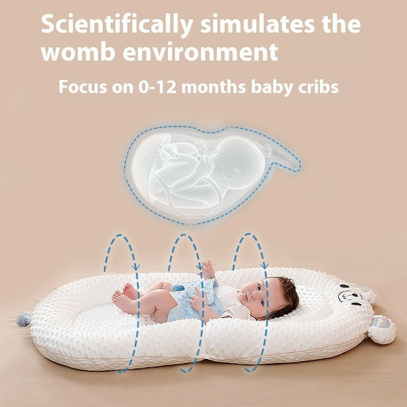 SoothEase™ Anti-Reflux & Anti-Colic Inclined Newborn Infant Baby Lounger Bed